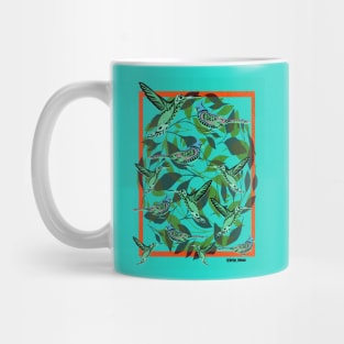 the birds cage boho style pattern ecopop Mug